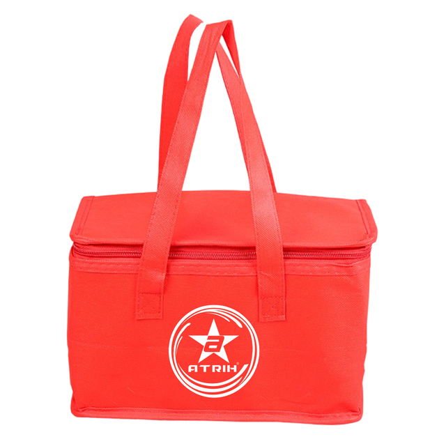28×14×17cm Red Insulated Cooler Bag