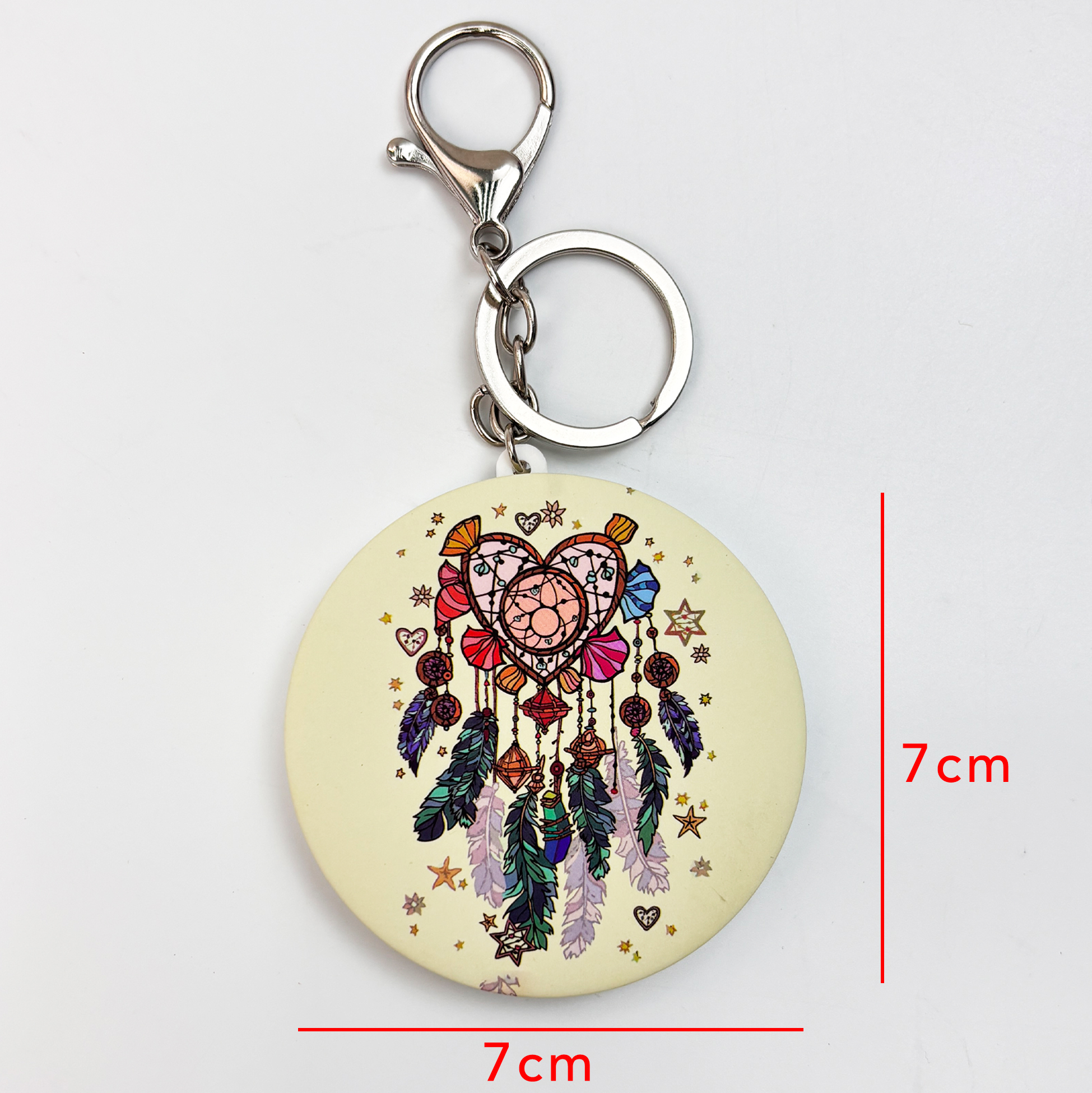 Heart Dreamcatcher Print Compact Mirror