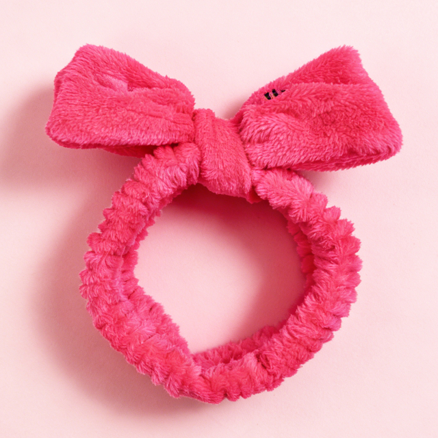 Neon Pink Plush Hairband