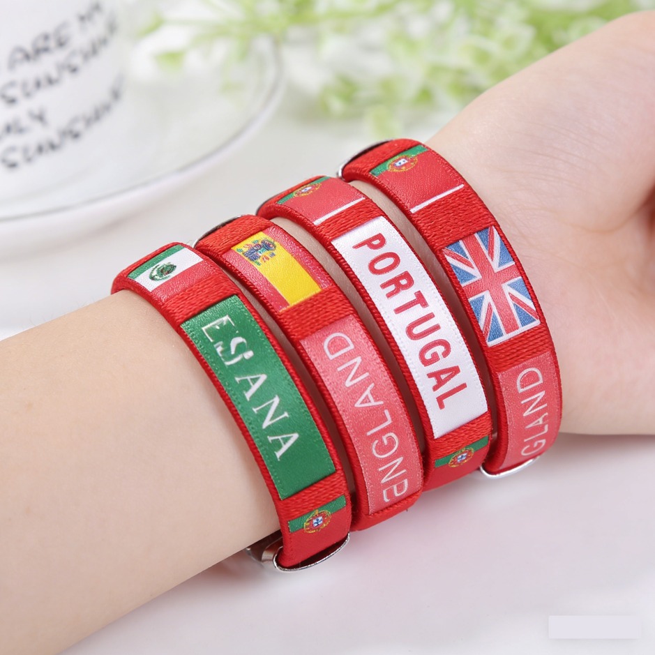 National Flag Wristband World Cup Fan Bracelet
