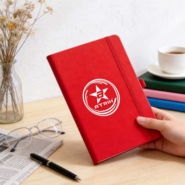 ATRIH Lined Journal Notebook with Pen Holder