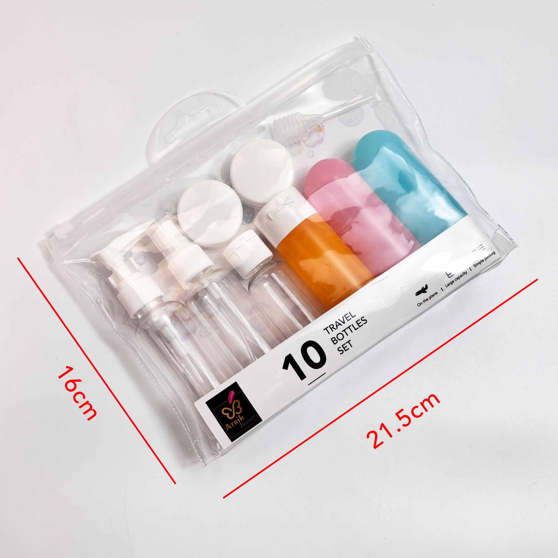 10pcs Travel Bottles Set