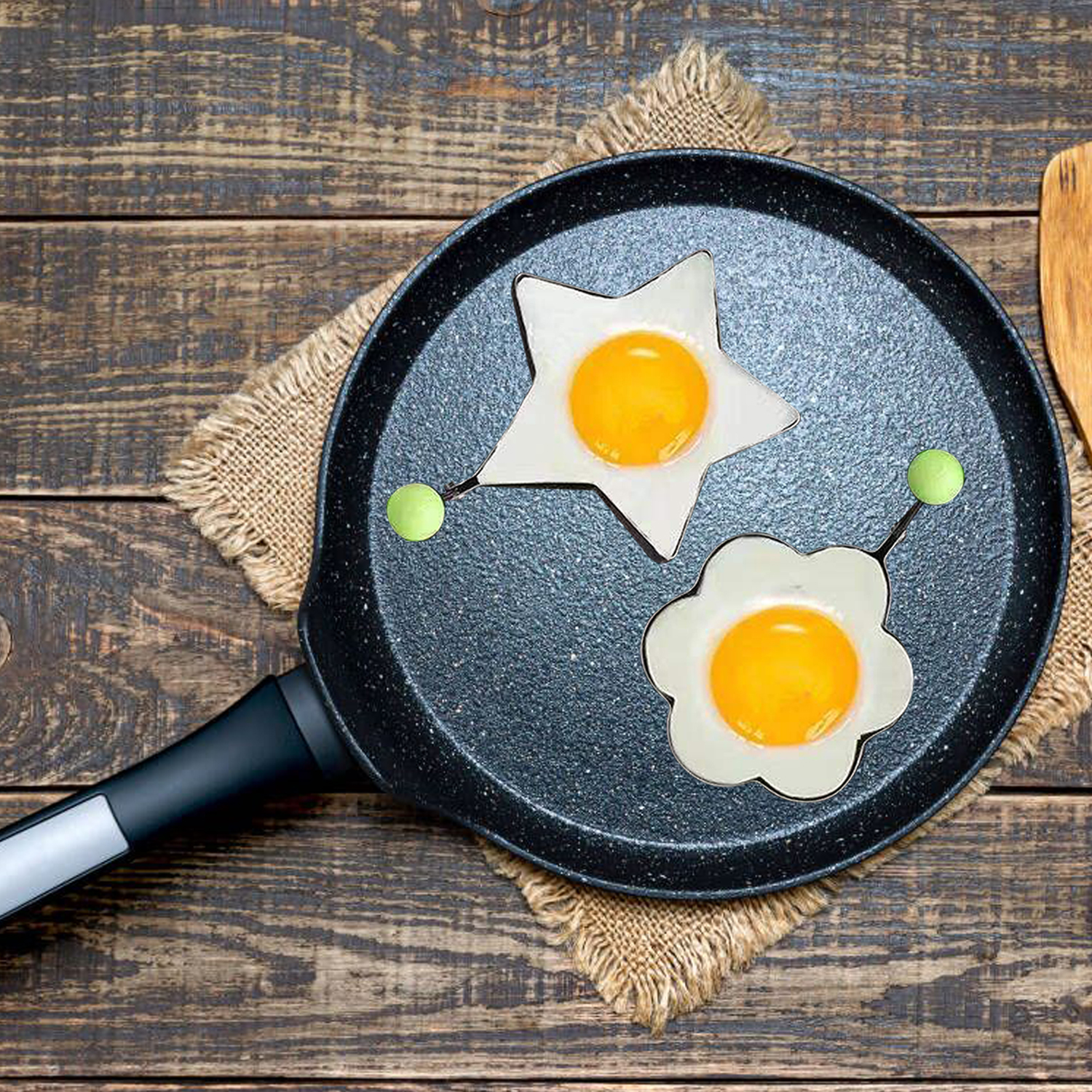 5 Pcs Stainless Steel Fried Egg Pancake Shaper Mold, Omelette Mold, Frying Egg Cooking Tools
