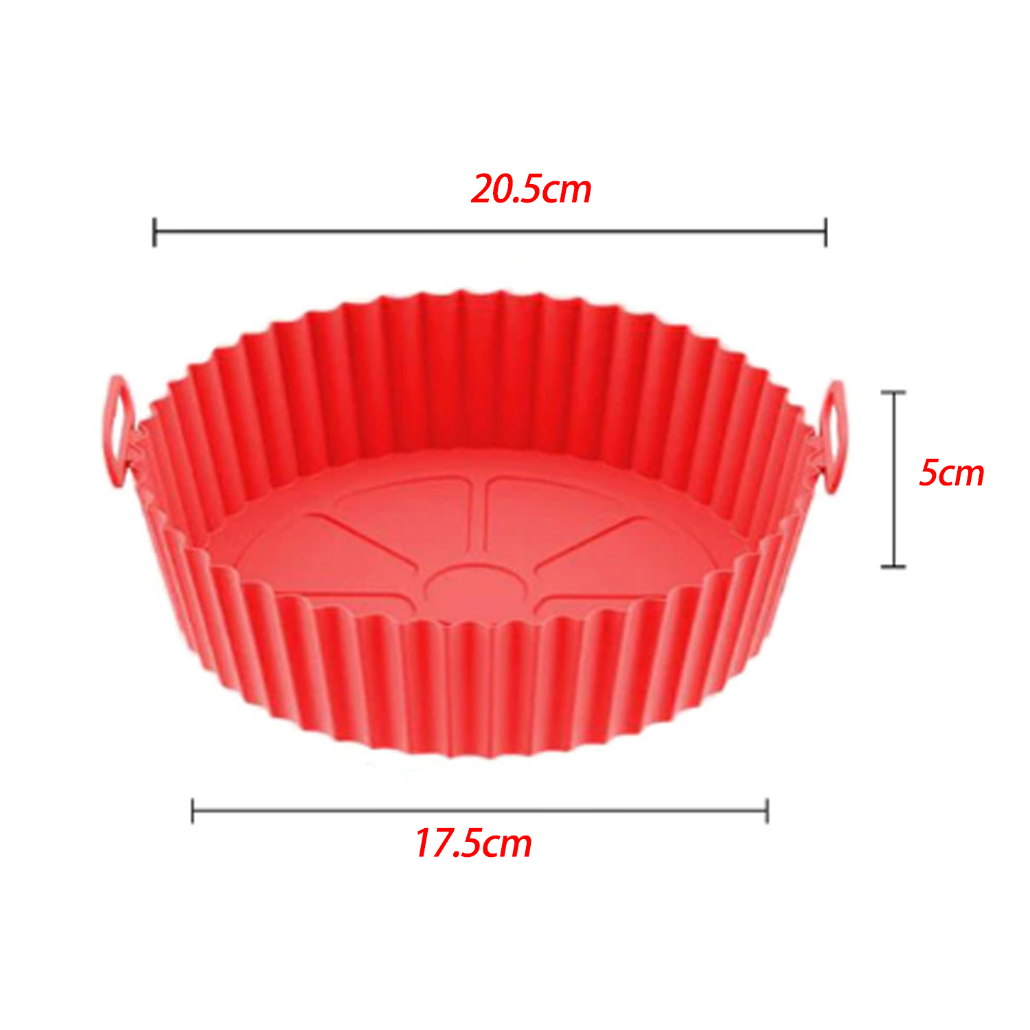 Air Fryer Silicone Pot, 7.5 Inch Food Safe Nonstick Air Fryer Silicone, Heat Resistant, Easy Clean, Reusable Replacement Flammable Liner, Suitable for Fryer, Oven, Microwave