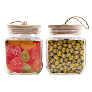 Modern Bamboo-Topped Jars