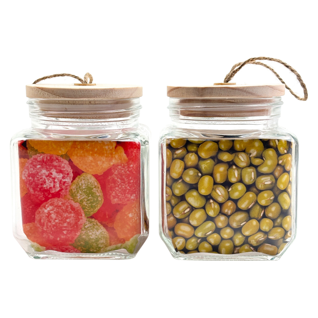 Modern Bamboo-Topped Jars