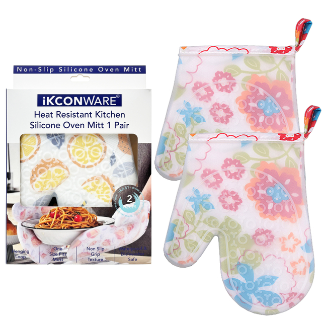 Premium Silicone Heat-Resistant Oven Mitts