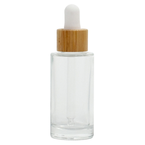 30ml Glass Dropper Bottle with Bamboo Lid