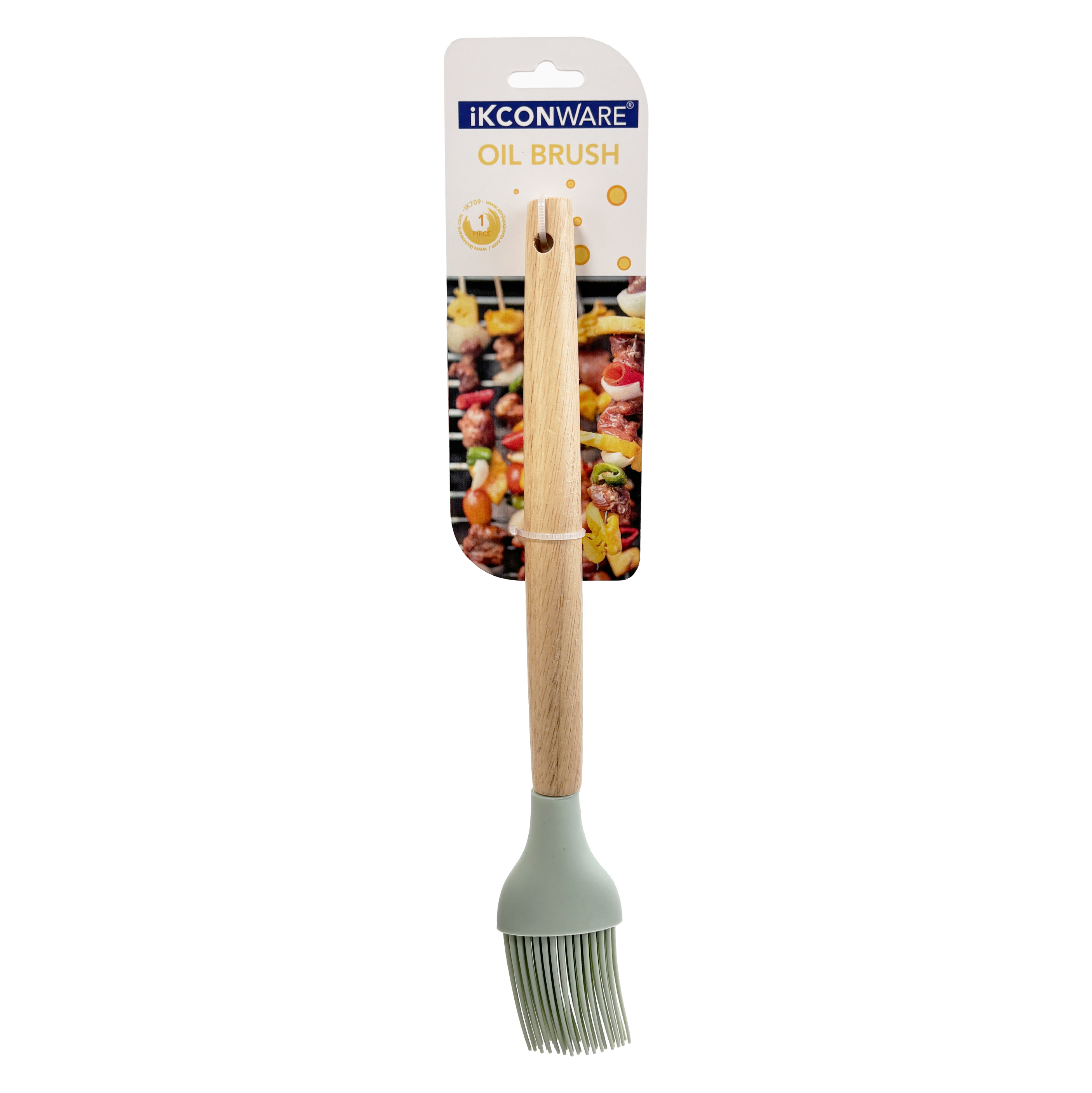 Wooden Handle Silicone Oil Brush