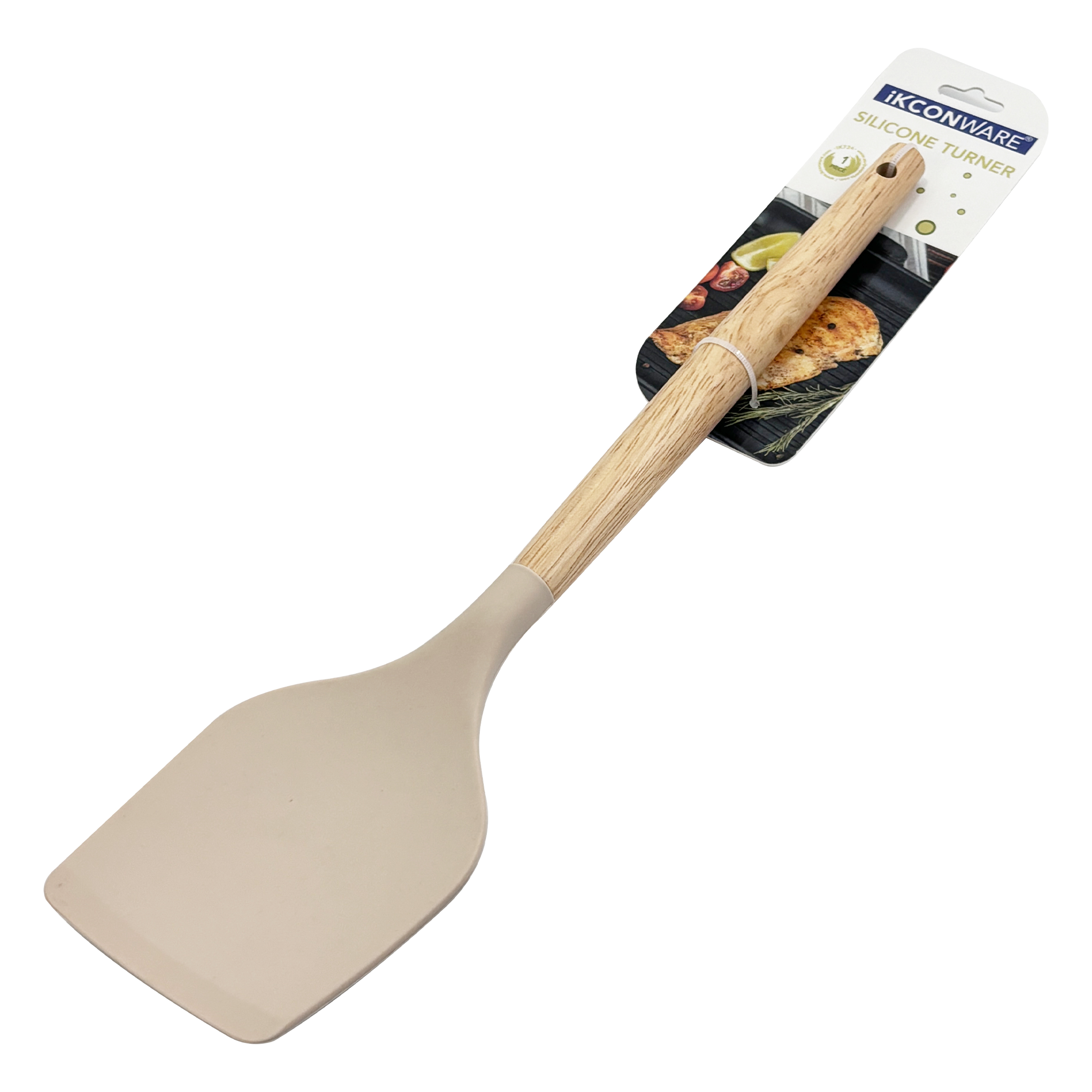 Wooden Handle Silicone Turner