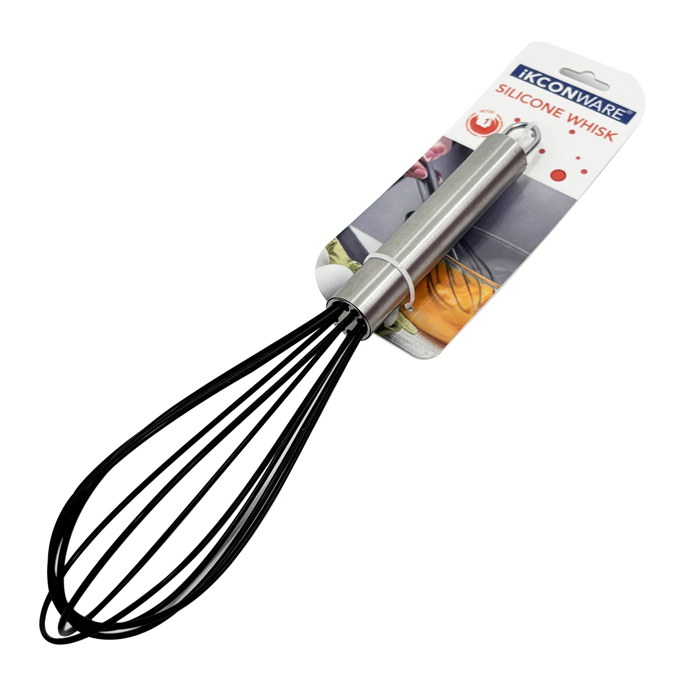 Stainless Steel Handle Silicone Whisk
