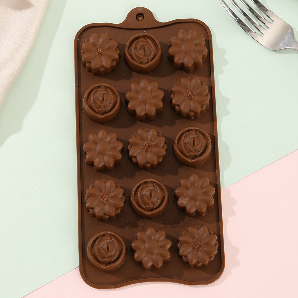 Non-Stick Silicone Chocolate Molds - BPA-Free, Heat-Resistant Baking Molds for DIY Chocolates, Candies, And Desserts