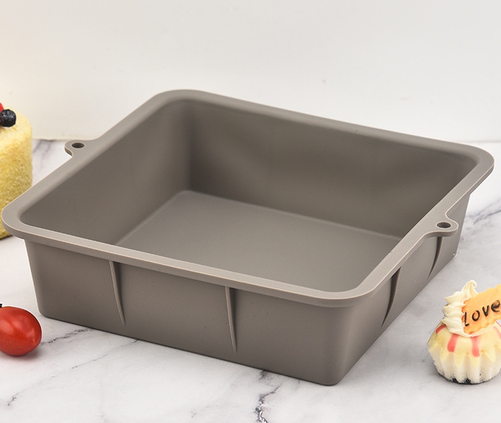 24x22cm Square Silicone Cake Mold - Non-Stick Silicone Baking Pan for Cakes, Brownies, And Desserts