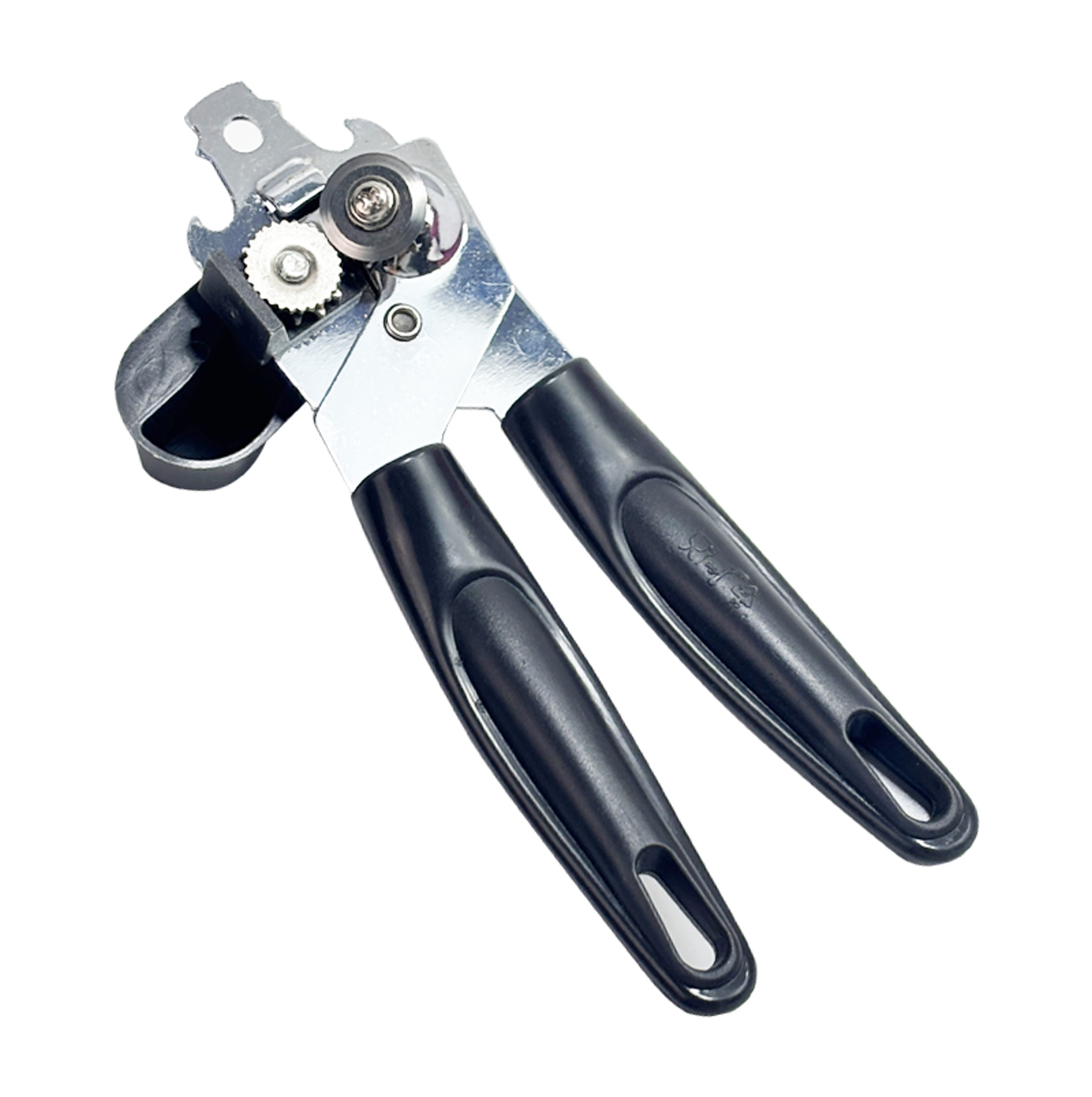 Heavy Duty Manual Can Opener – Safe Smooth Edge Tin Opener with Easy-Turn Knob And Soft Grip Handles, Ideal for Cans of All Sizes