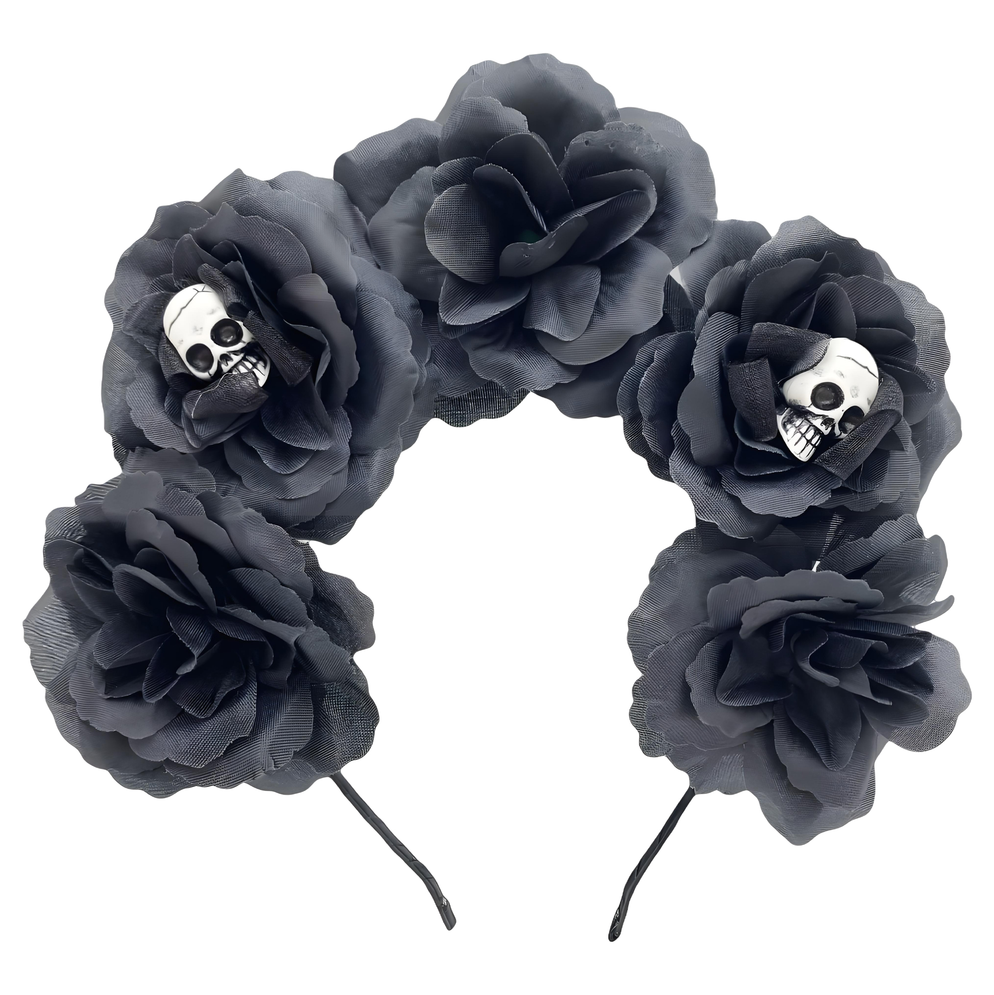 Skull Flower Headband for Halloween