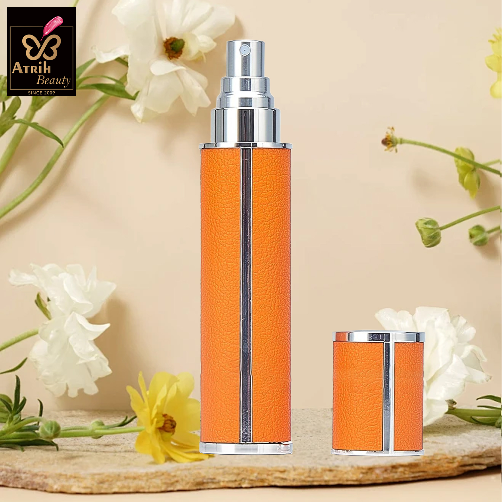 5ml Orange Leather Look Perfume Atomizer