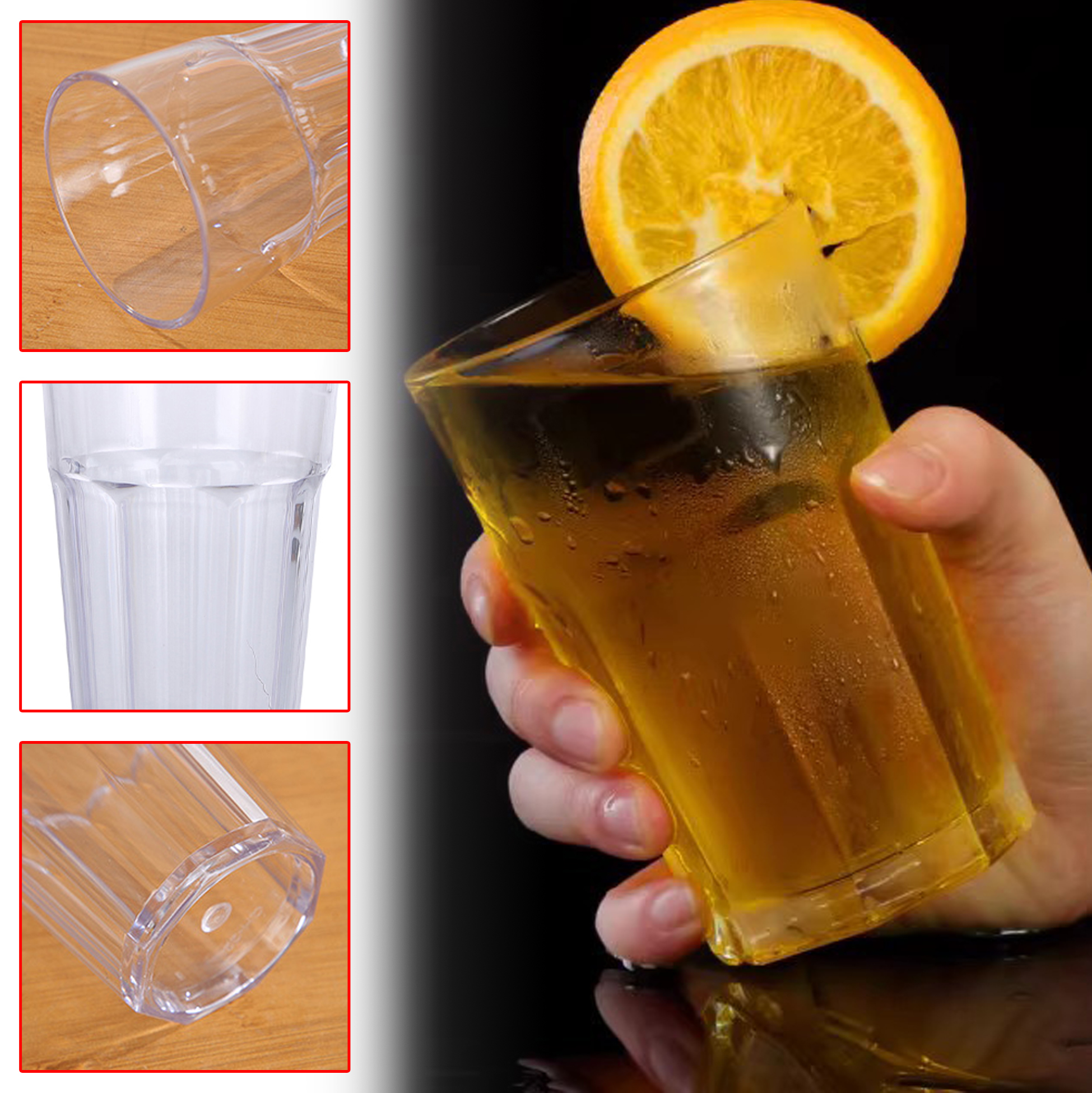 650ML Clear Glass Drinking Cup