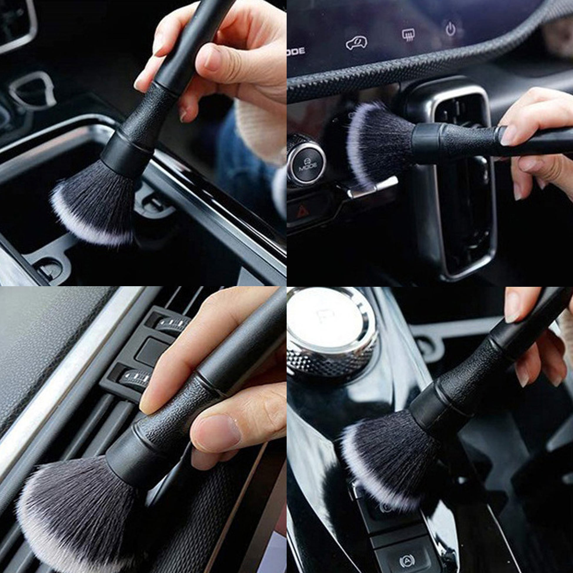 3 Pieces Professional Car Cleaning Brush Set