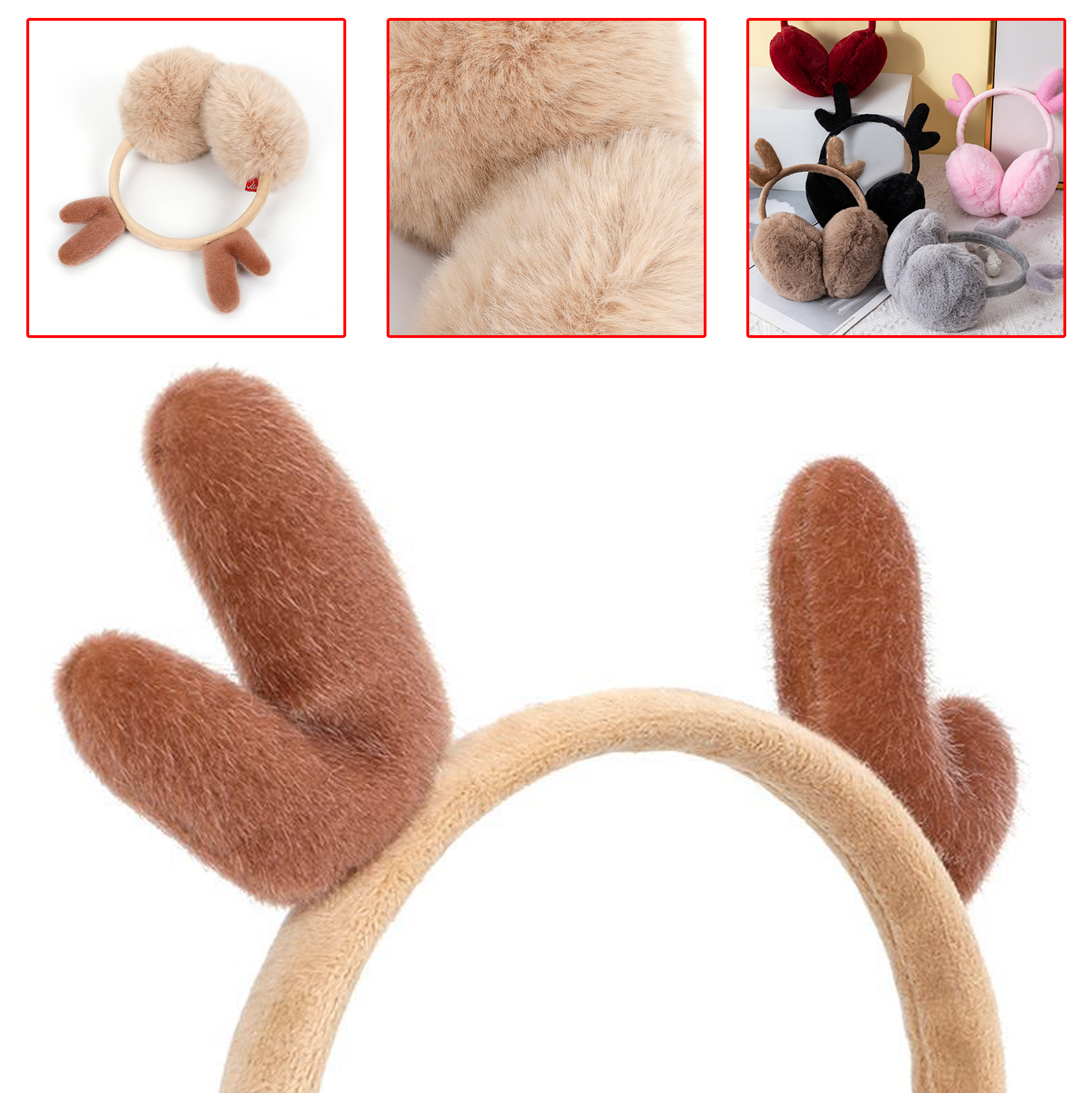 Cute Reindeer Earmuffs