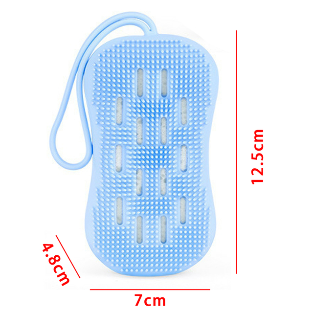 Pink Silicone Body Exfoliating And Cleaning Brush