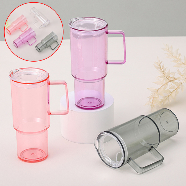 150ML Transparent Plastic Mug with Handle