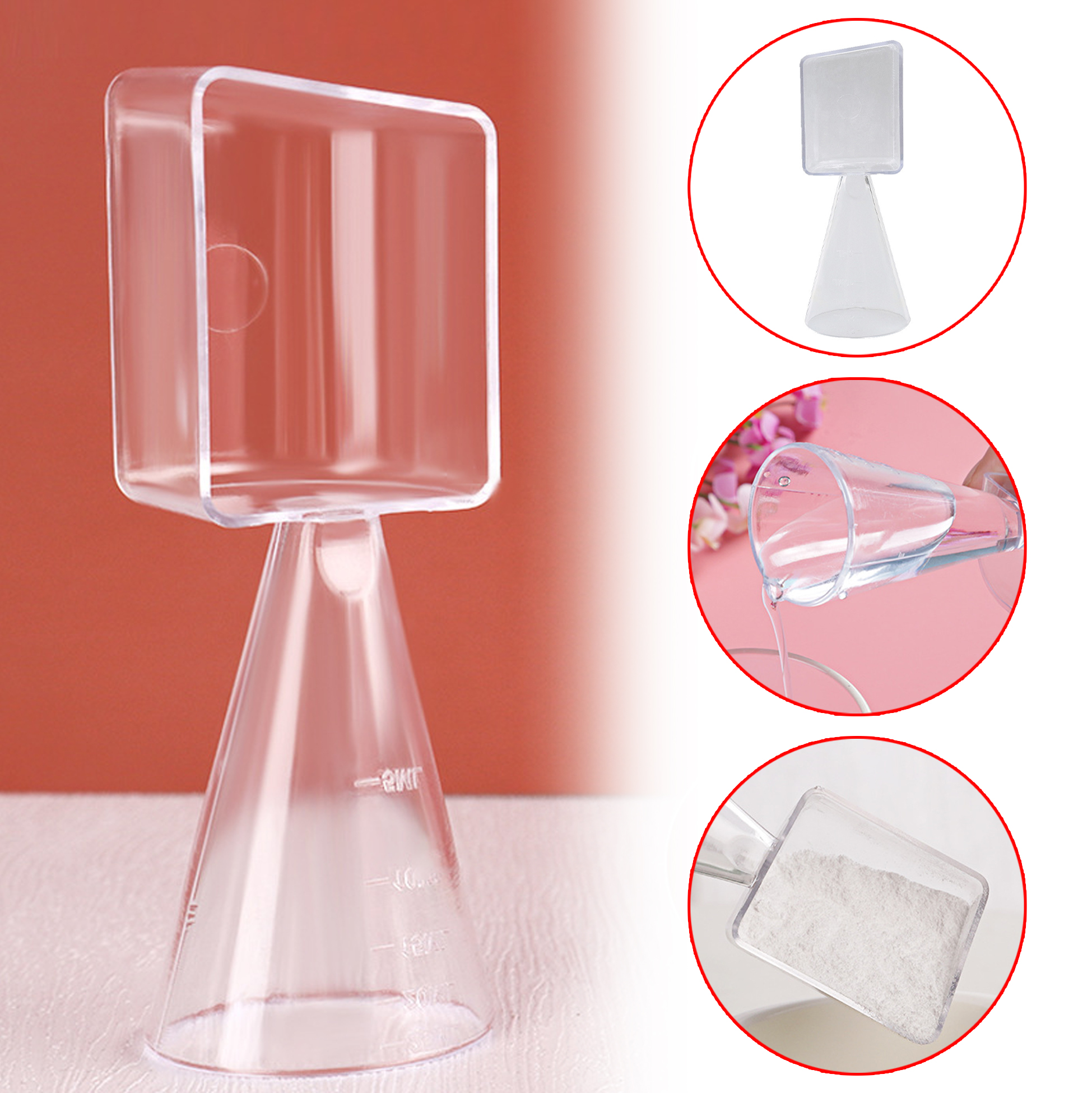 Transparent Silicone Liquid & Powder Measuring Spoon