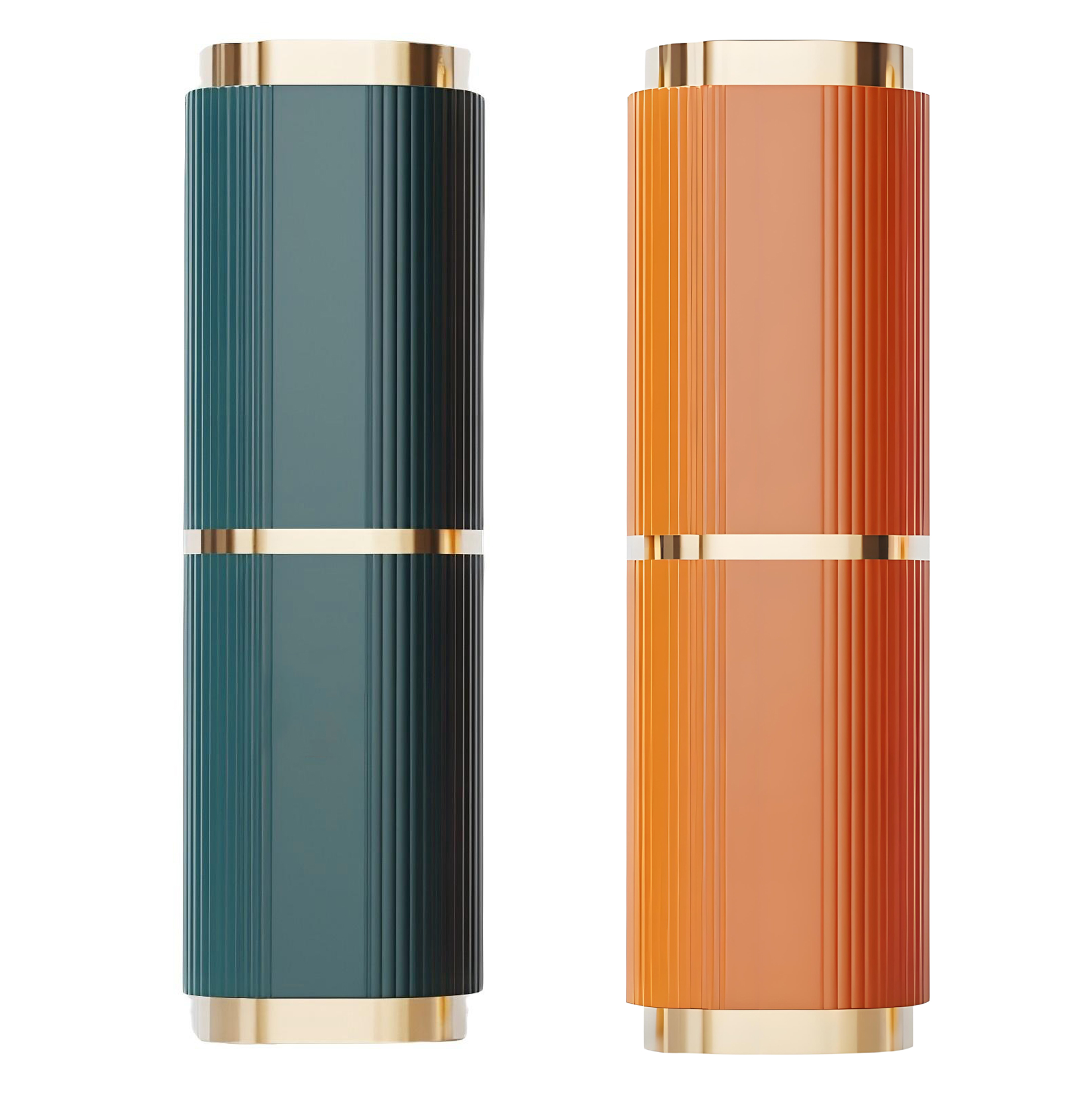 Stylish Ribbed Travel Toothbrush Holders 