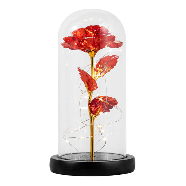 Enchanted LED Rose in Glass Dome