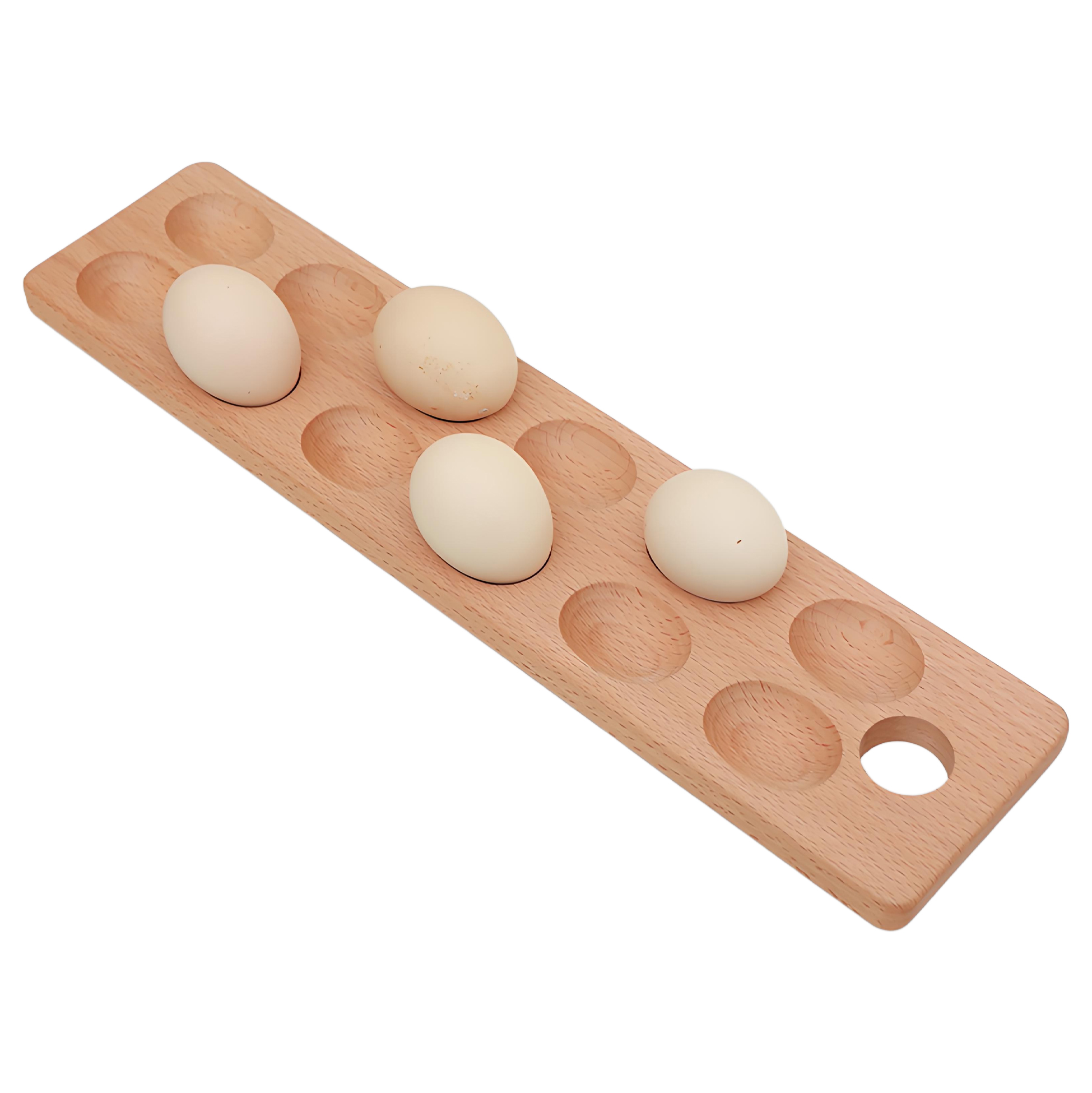Wooden Egg Holder Tray