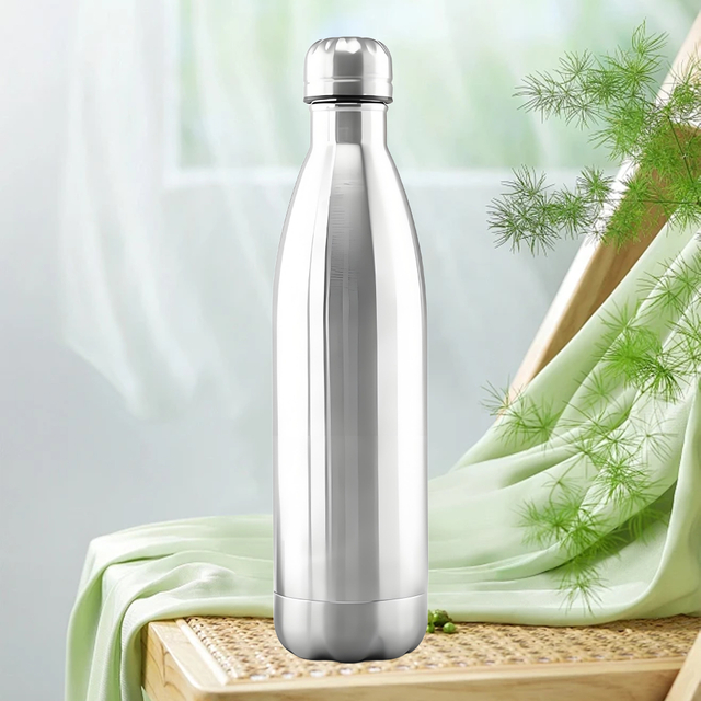 Stainless Steel Dual - Compartment Water Bottle