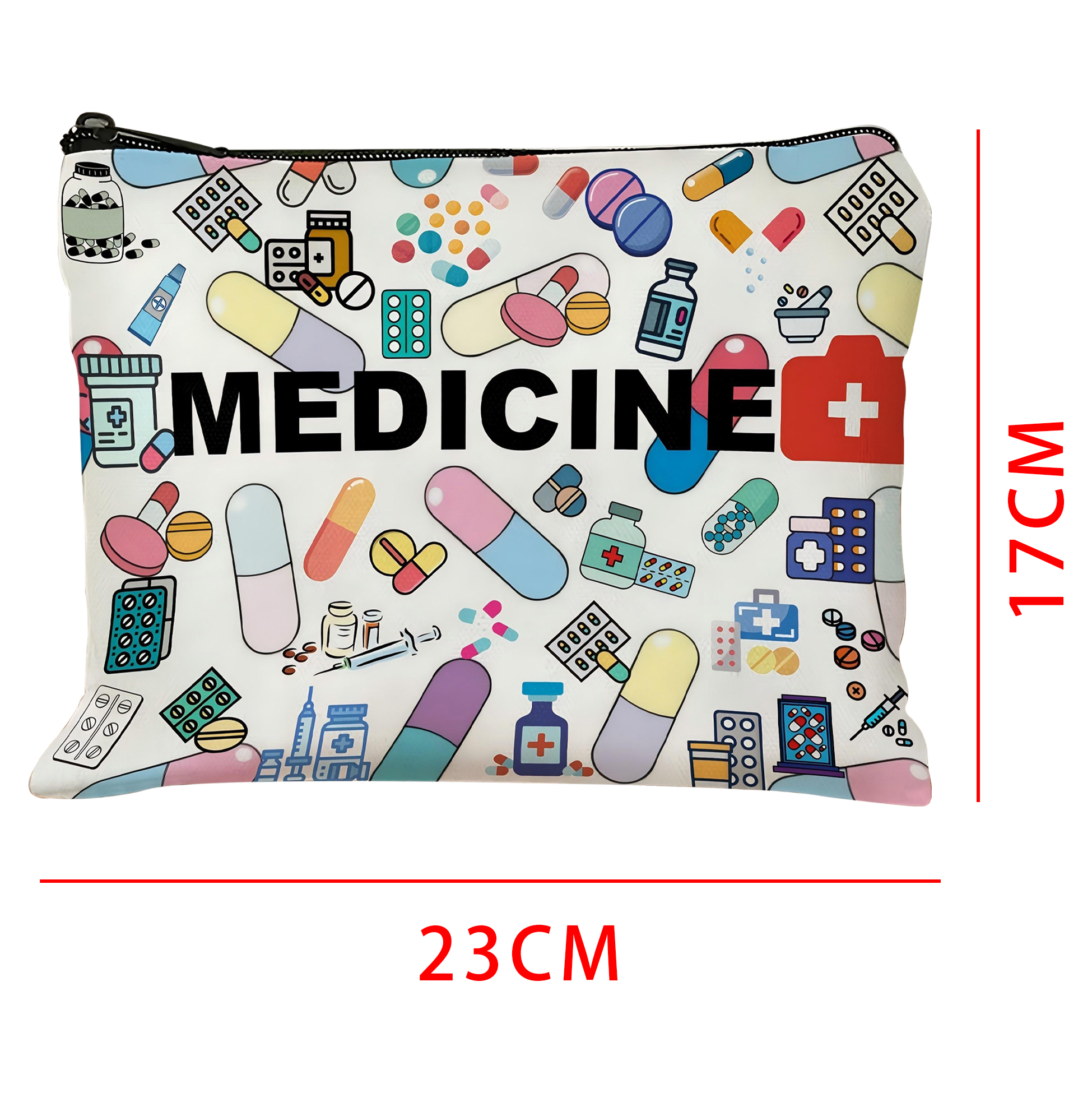 Medicine Themed Zipper Pouch 