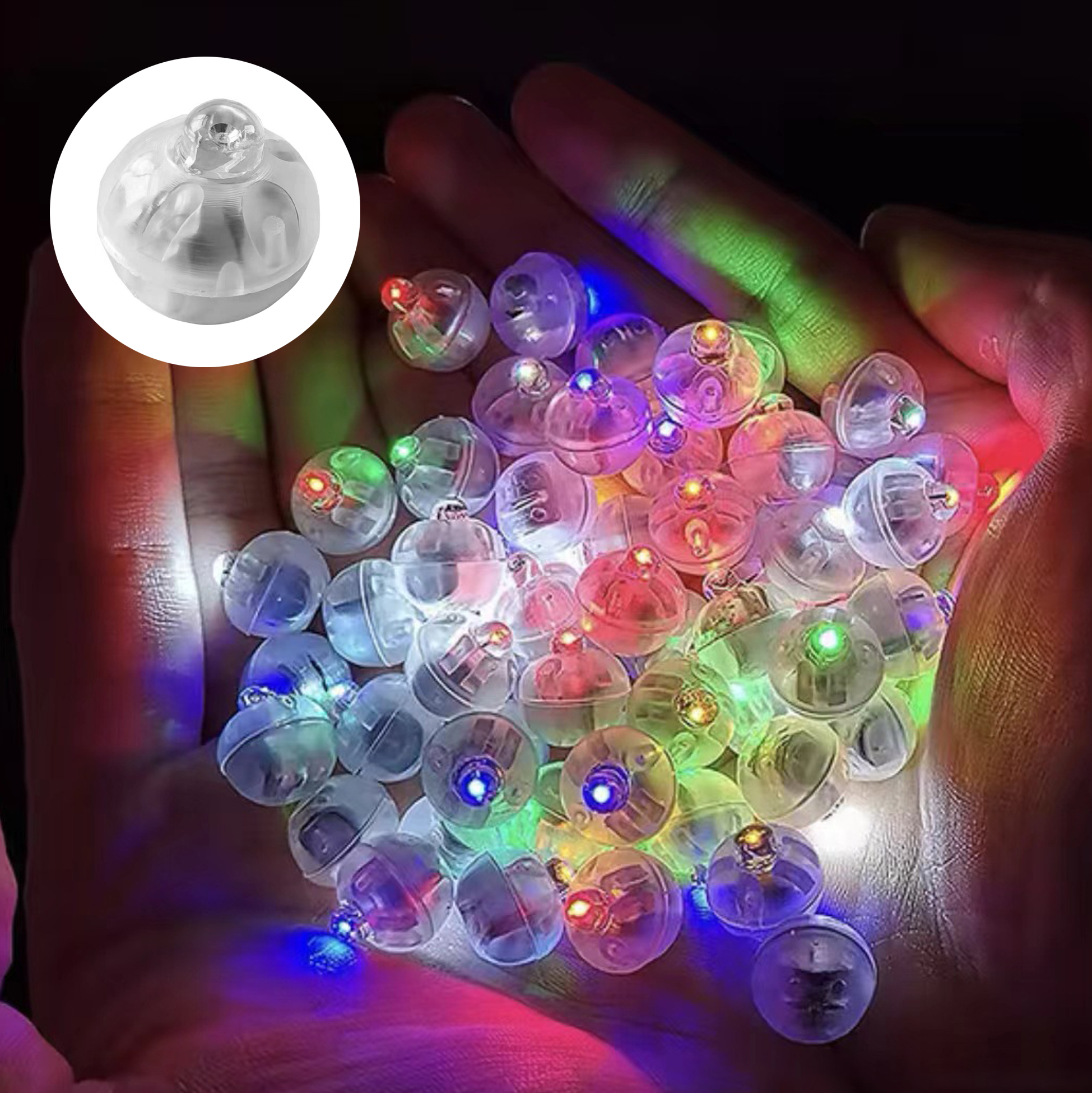 Mini LED Lantern Ball Lamp Remote Control Battery Powered Christmas Party Decorations Plastic Material