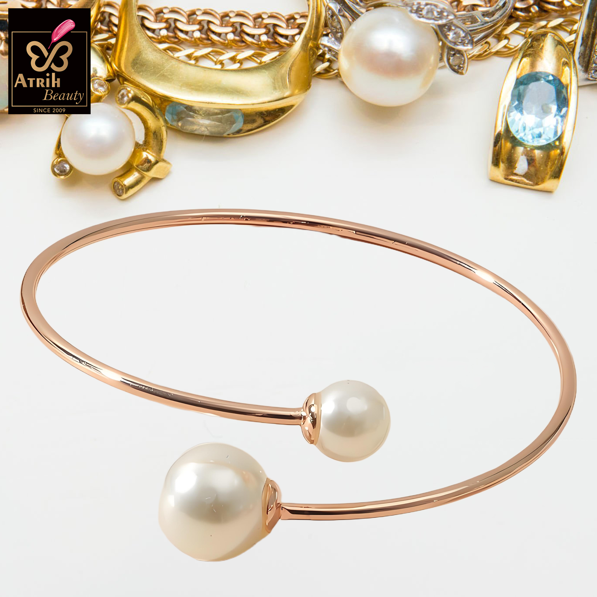 Gold Tone Chain Bracelet Set 