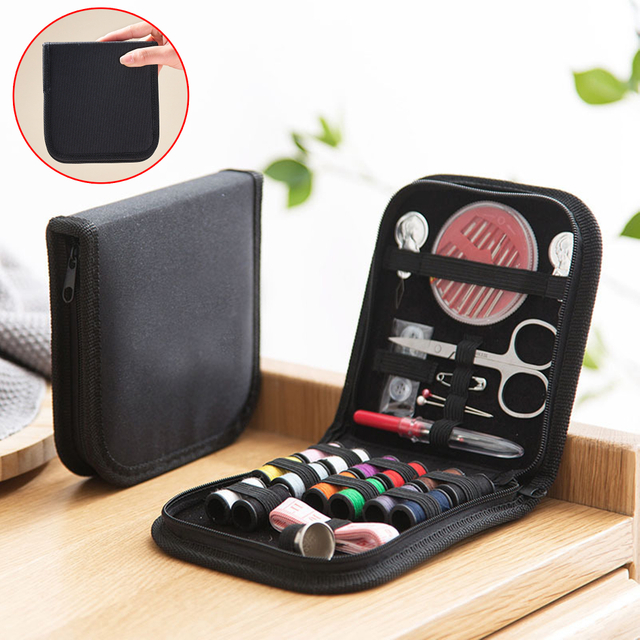Black Fabric - made Compact Sewing Toolset