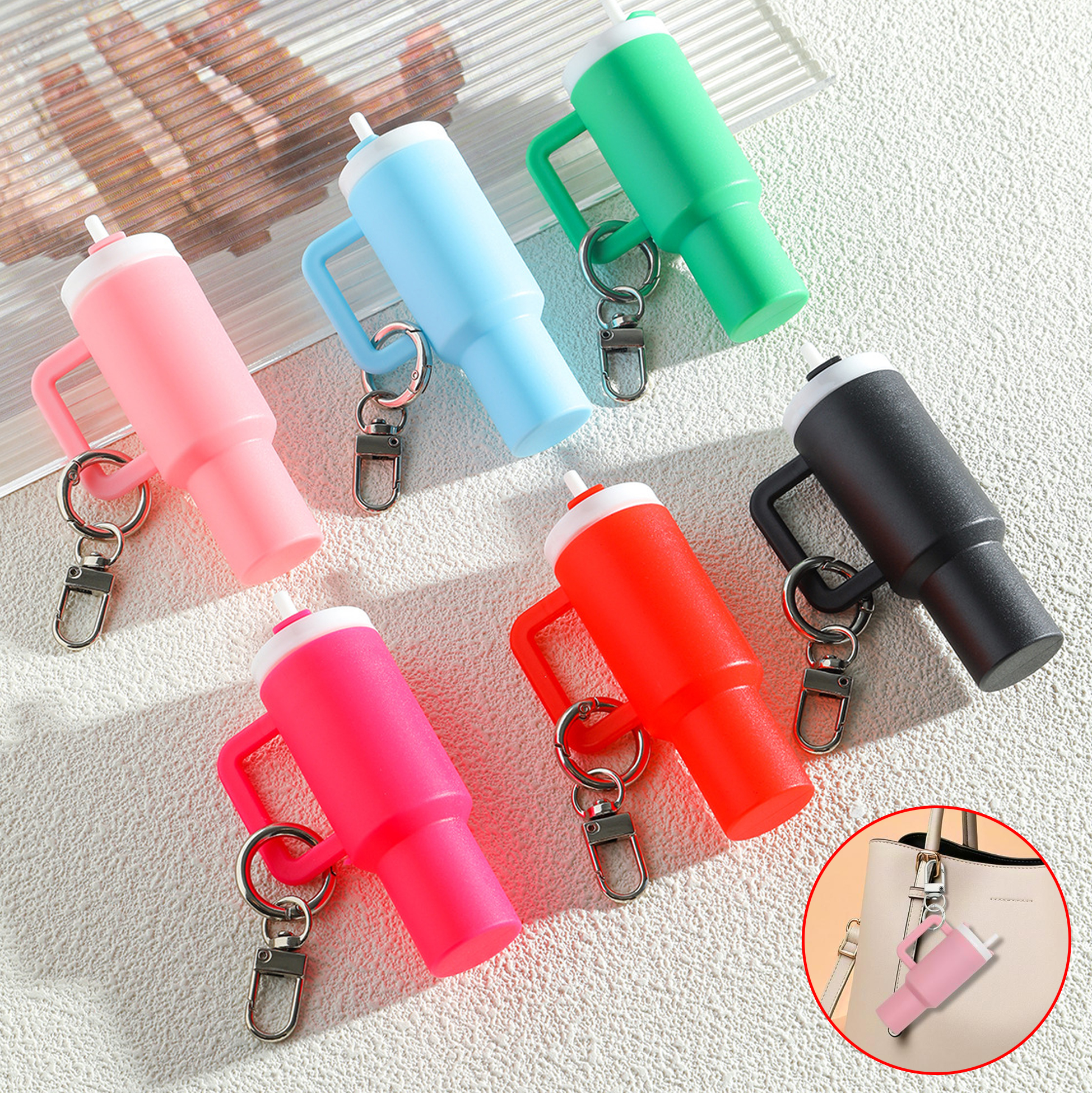 Mini Portable Hand Sanitizer Keychain