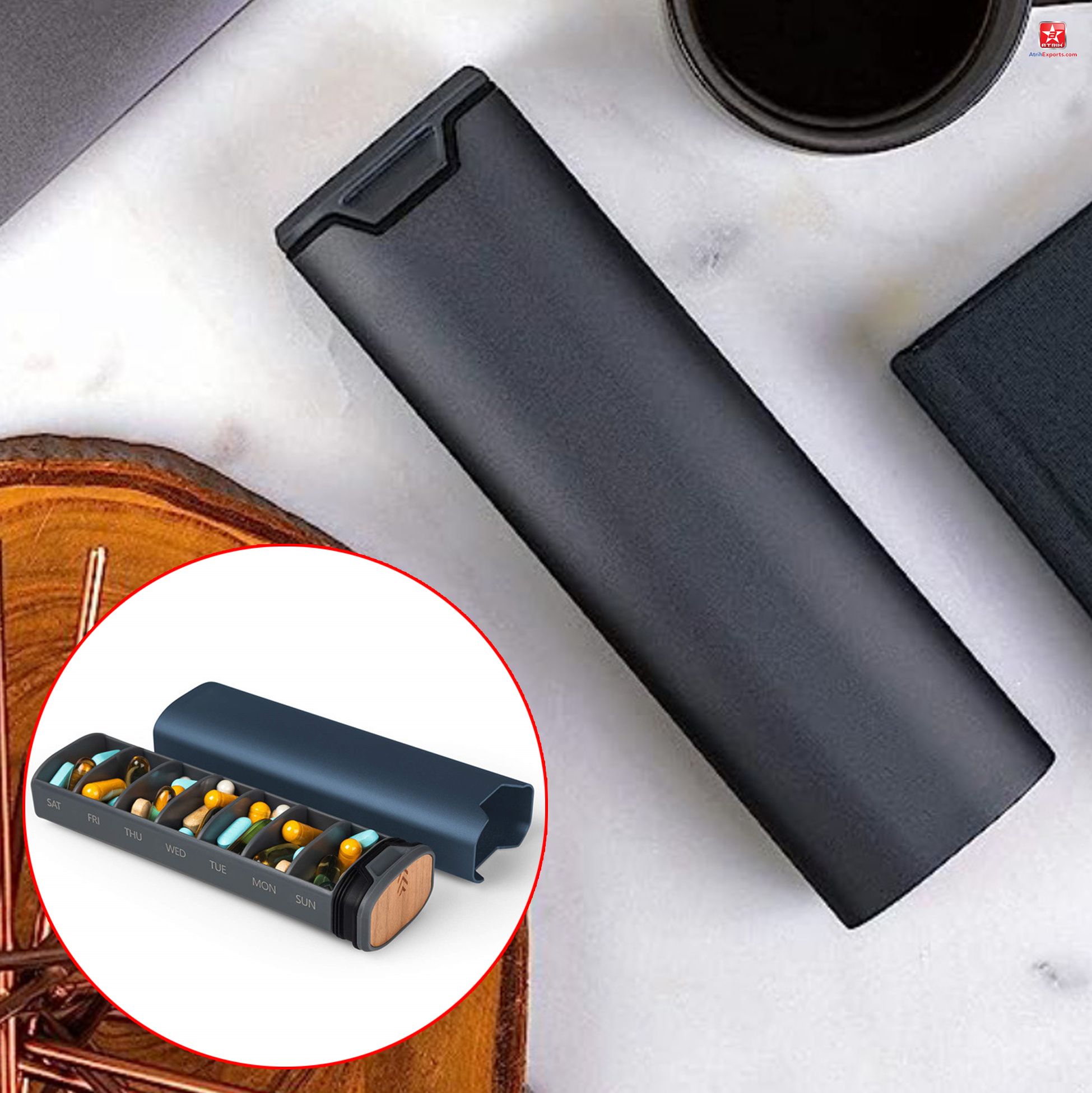 7 Layer Portable Pill Organizer