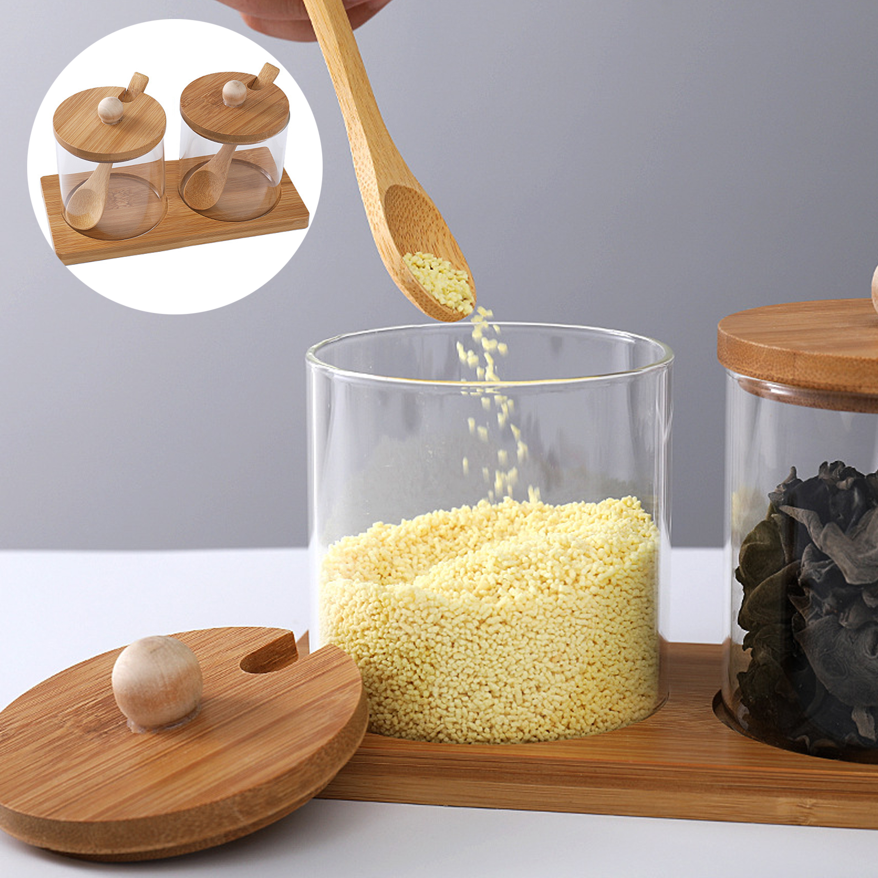 Kitchen 2-Piece Seasoning Containers
