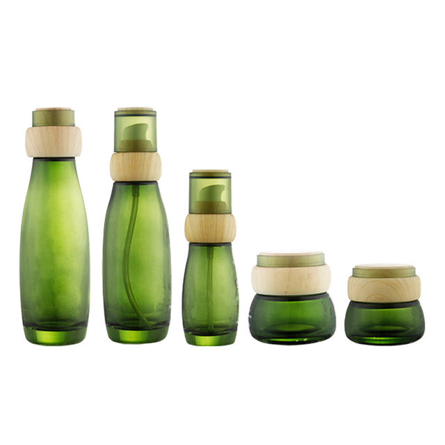 High-Quality Green Glass Cream Jar