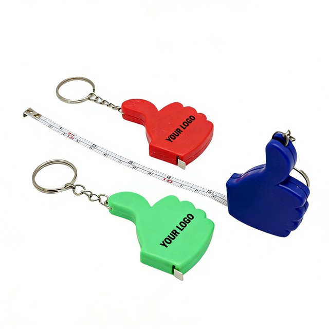 Thumb-shaped Tape Measure Keychain