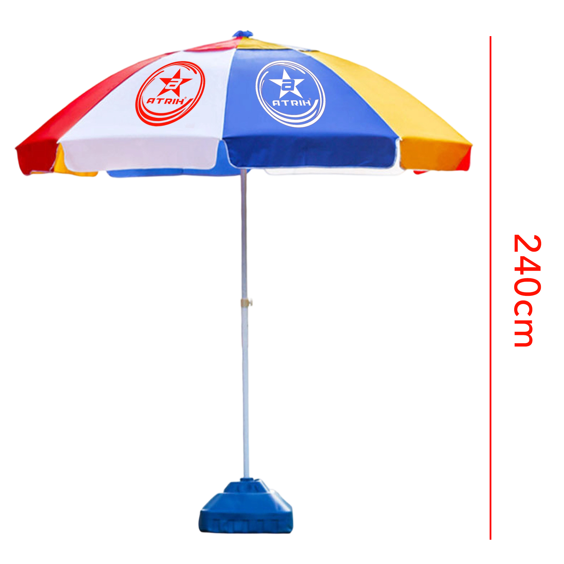 240cm Colorful Beach Umbrella