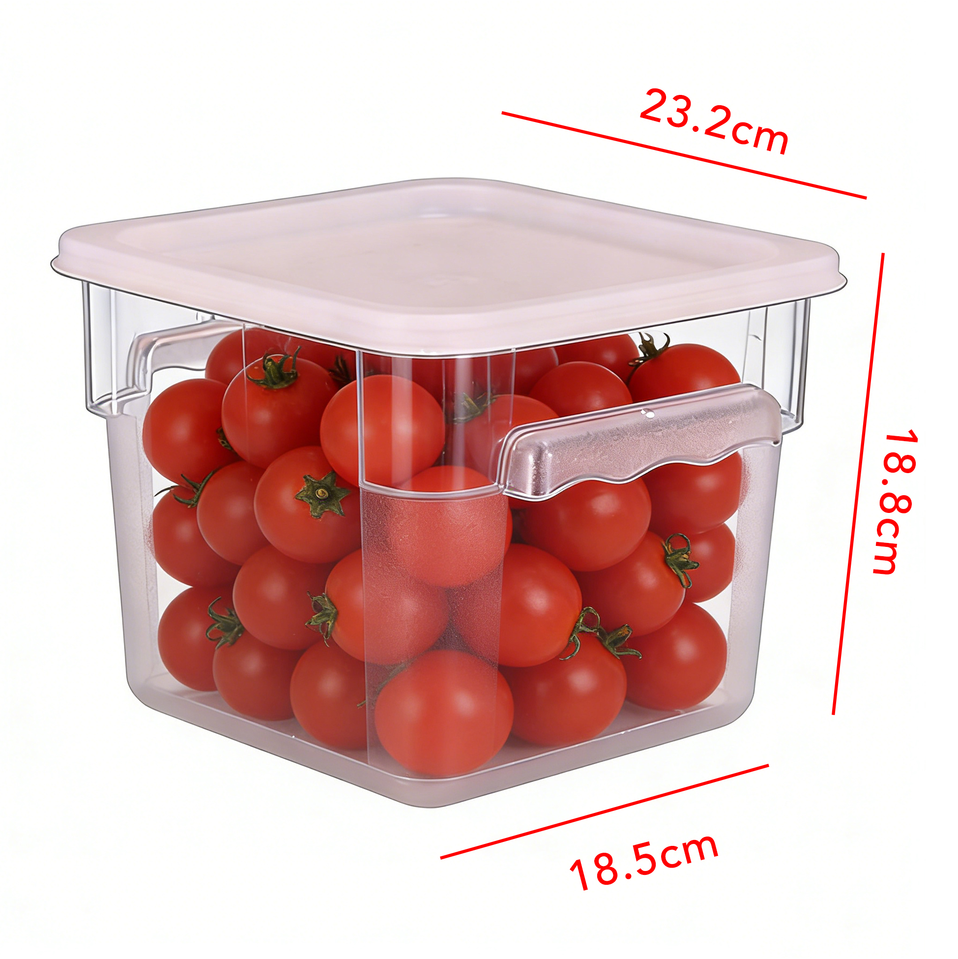 Clear Plastic Food Storage Container with Lid