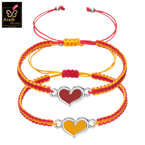 Adjustable Heart Shaped Charm Friendship Bracelets
