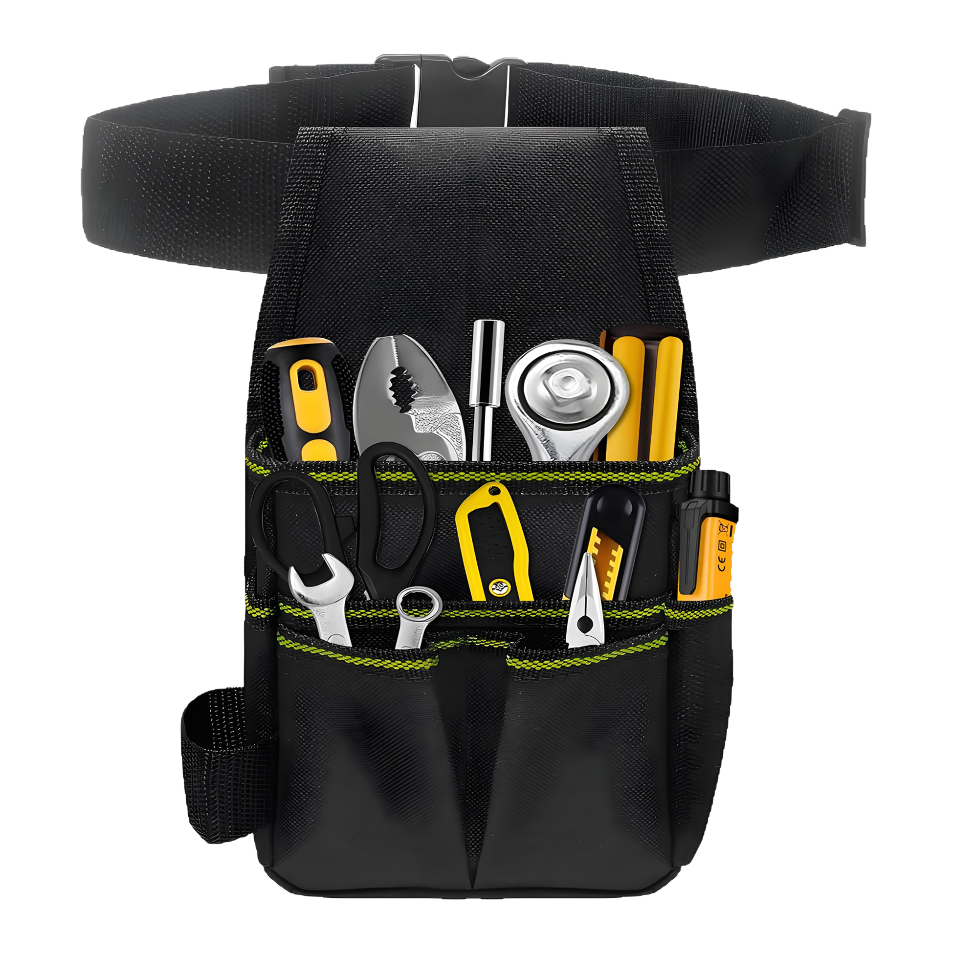 Black Waist Mounted Tool Pouch