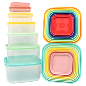 8 Piece Plastic Food Storage Bowl Set