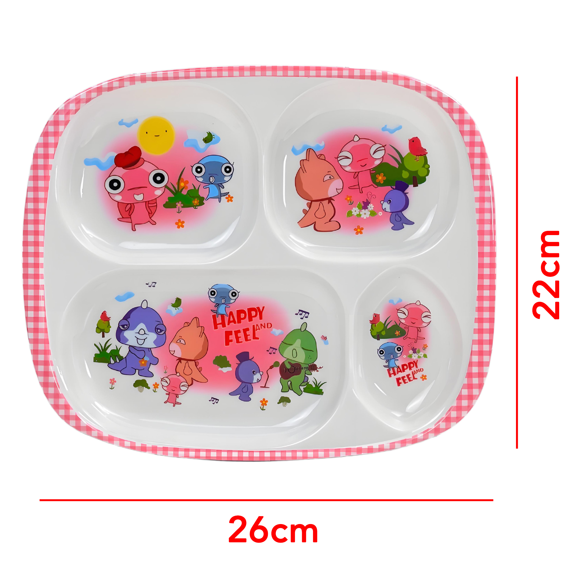 Children's Melamine Divided Plate
