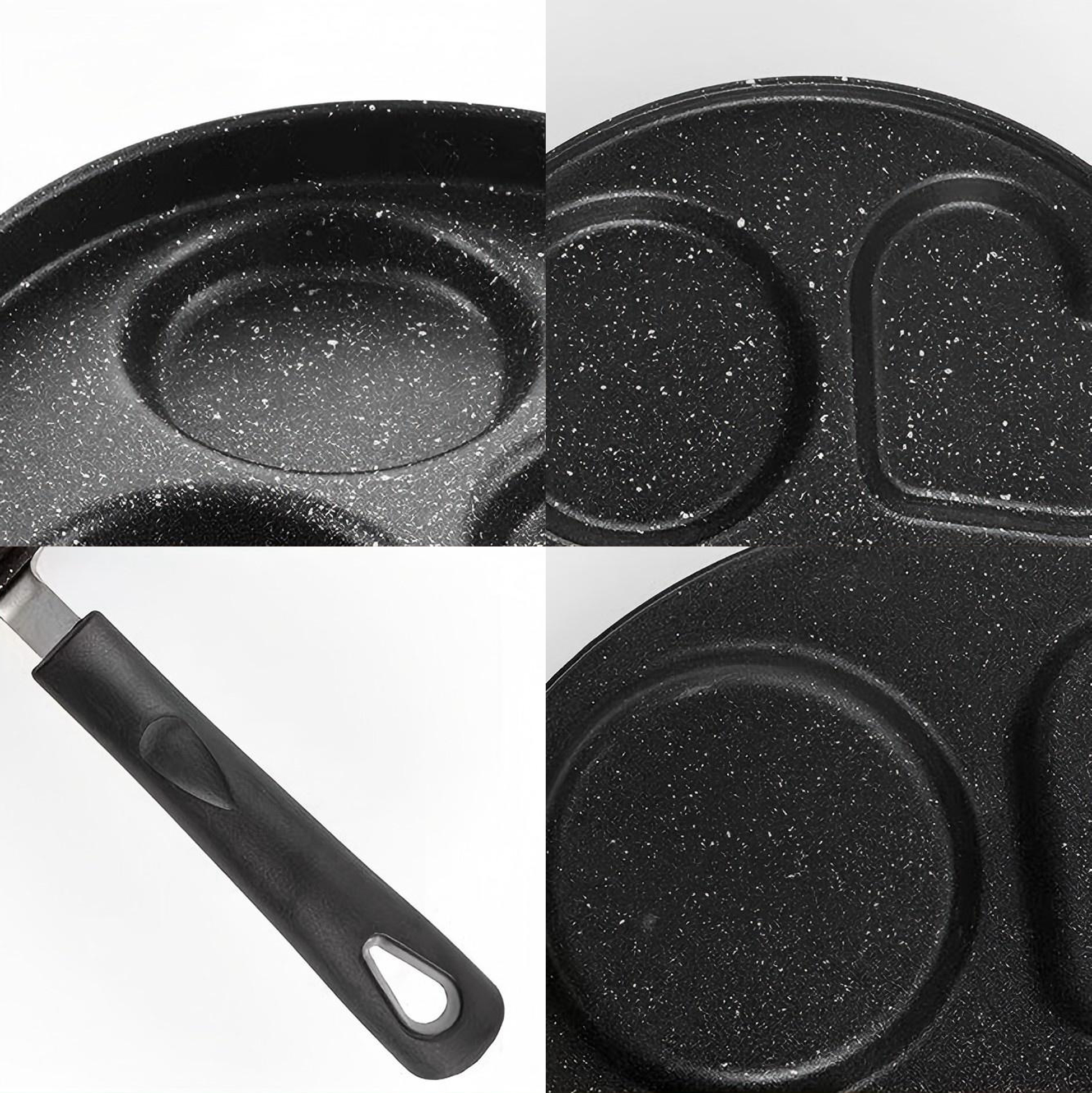 4 Section Non Stick Coated Egg Pan