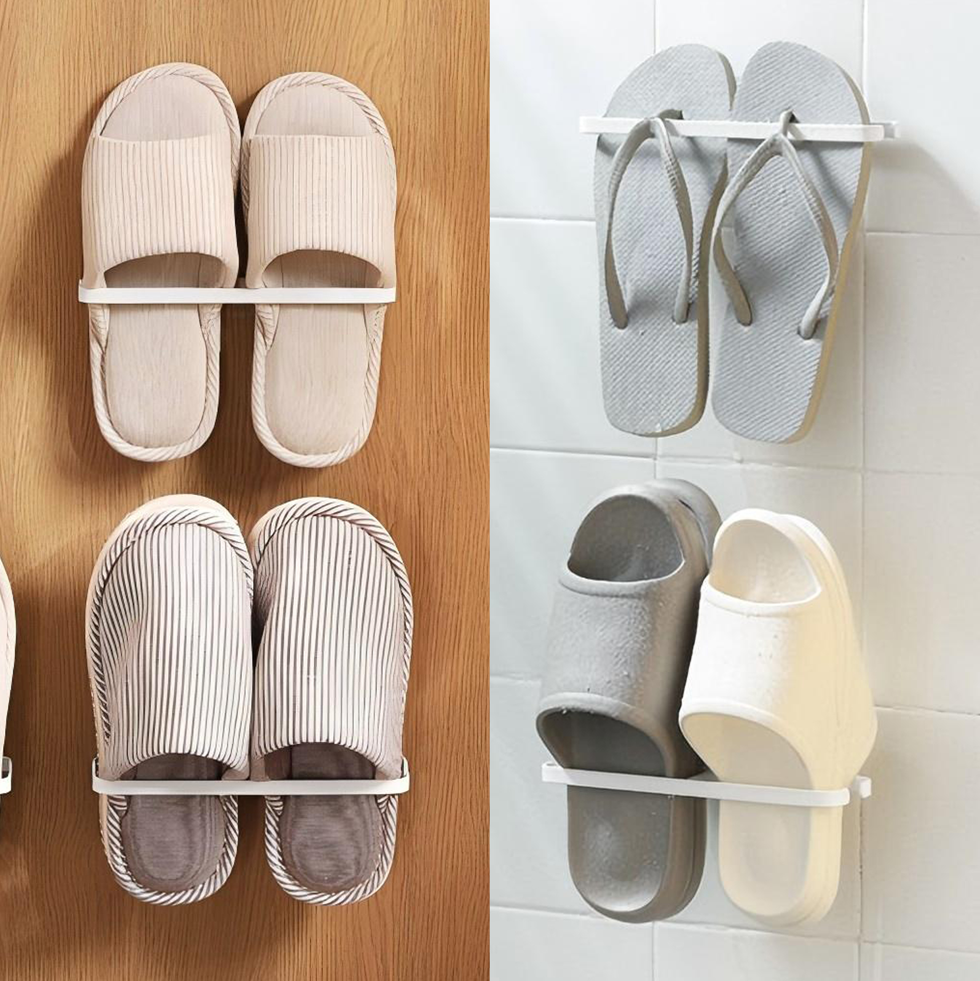 Wall Mounted Shoe Organizer Rack