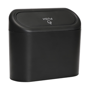 Black Touch Open Desktop Trash Bin