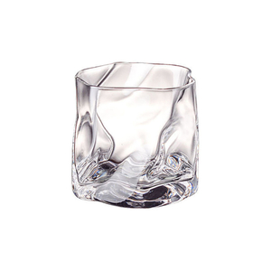 Unique Distorted - design Clear Glass Drinking Cup