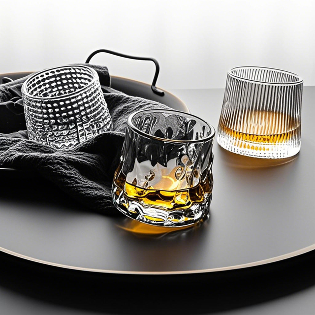 200ML Stylish Patterned Whiskey Glasses
